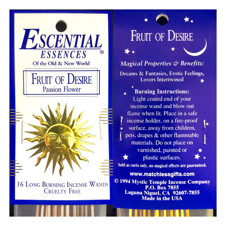 Fruit of Desire Escential Essence Incense