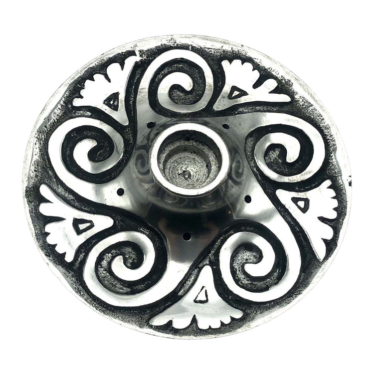 Spiral Metal Chime Candle Holder/ Incense Burner