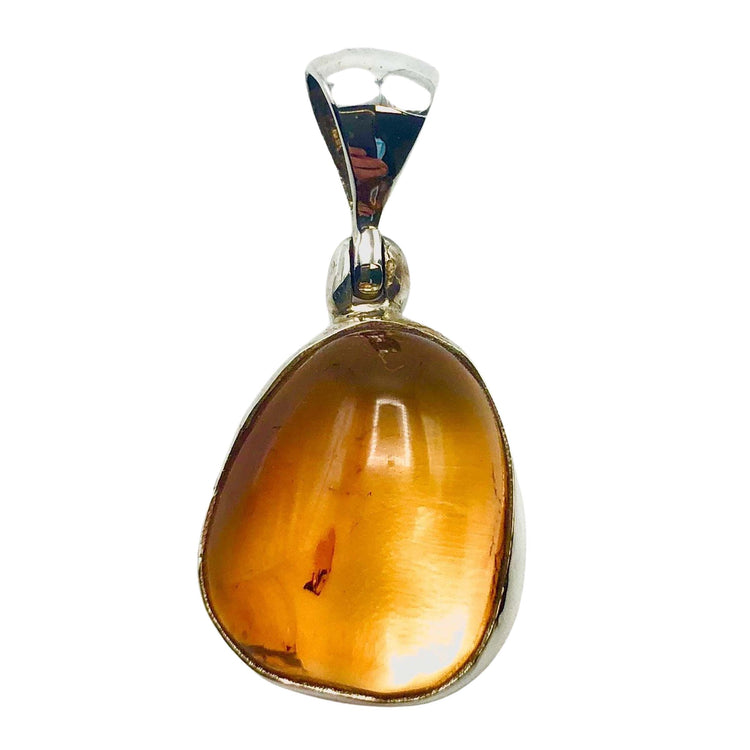 Amber Sterling Silver Pendant