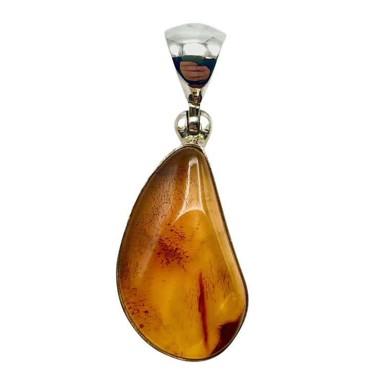 Amber Sterling Silver Pendant