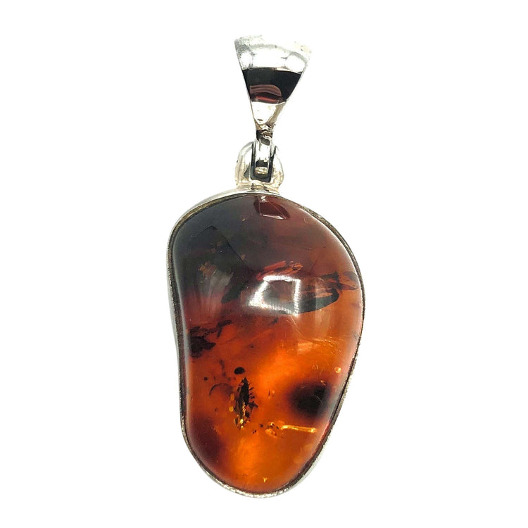 Amber Sterling Silver Pendant