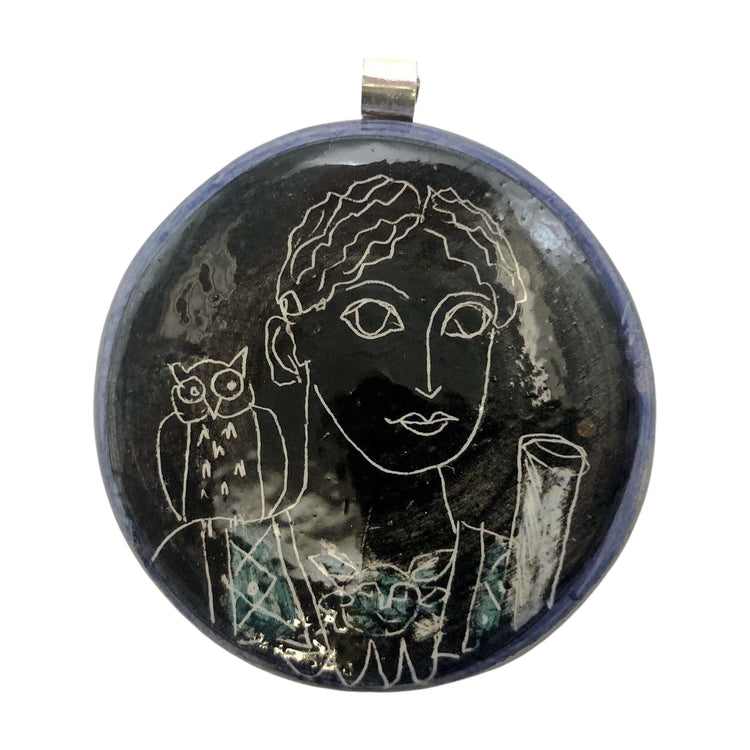 Athena Ceramic Pendant