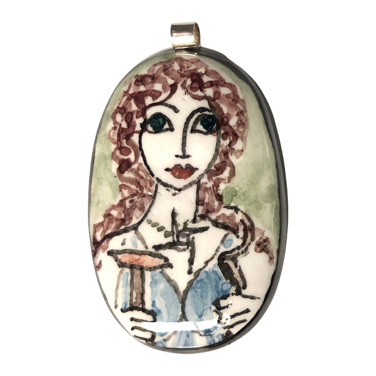 Brigid Ceramic Pendant