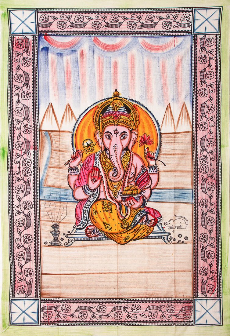 Ganesha Tapestry The Four of Wands