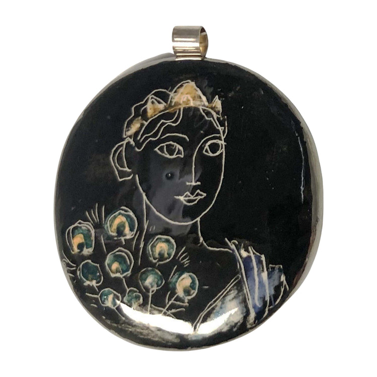 Hera/Oshun Ceramic Pendant