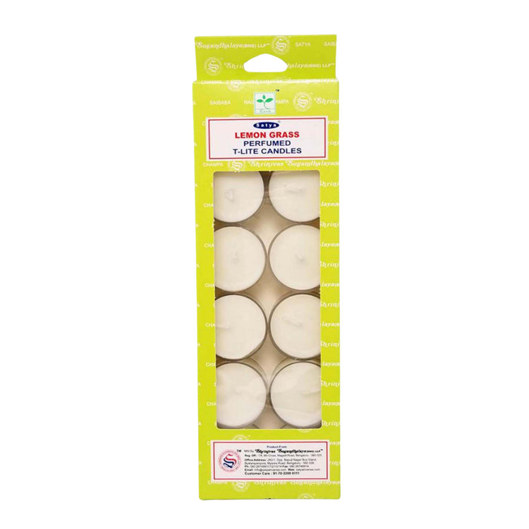Satya Lemongrass Tea Light Candles