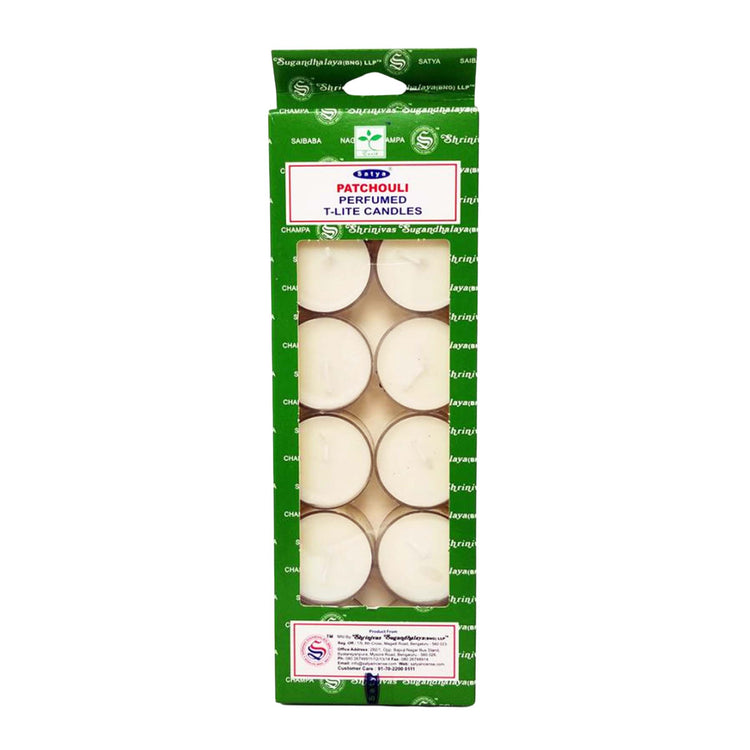 Satya Patchouli Tea Light Candles