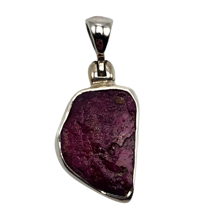 Ruby Sterling Silver Pendant