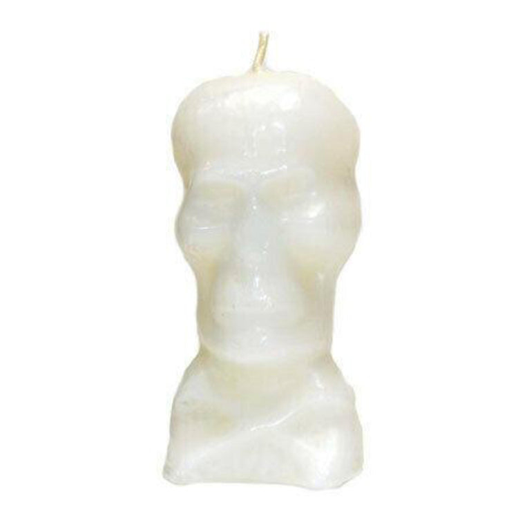 Image Candle Skull - White