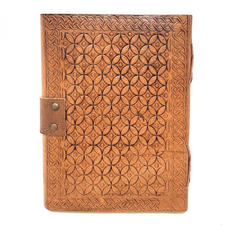 Triquetra Leather Journal 5x7" with Latch Closure