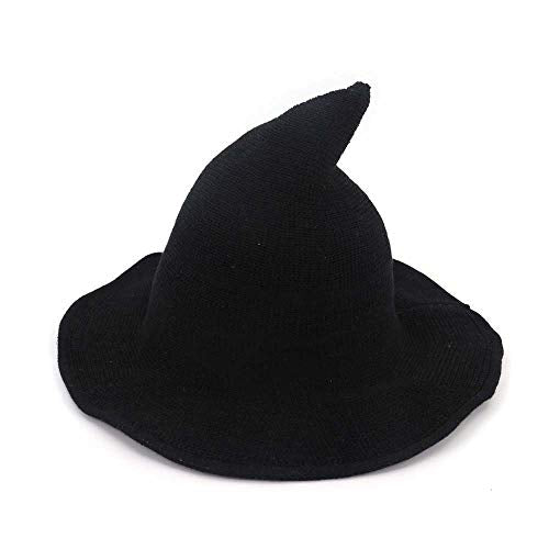 Black Knit Witch Hat