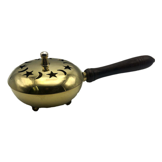 10'' Solid Brass Charcoal Burner w/ Handle