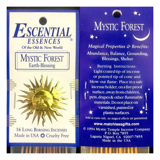 Mystic Forest Escential Essence Incense