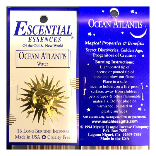Ocean Atlantis Escential Essence Incense