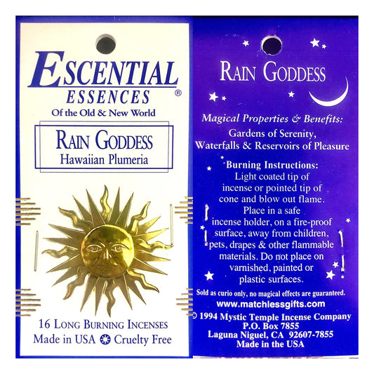 Rain Goddess Escential Essence Incense