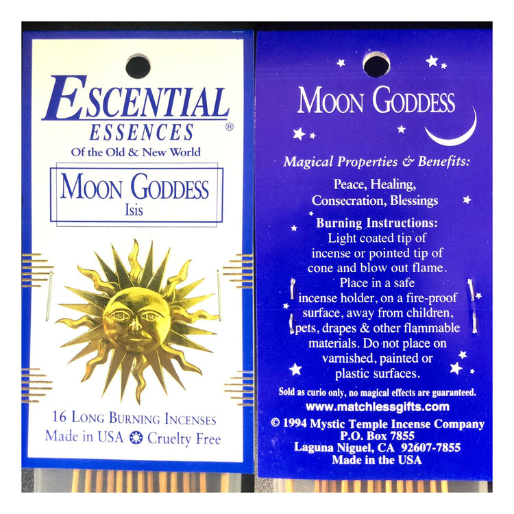 Moon Goddess Escential Essence Incense