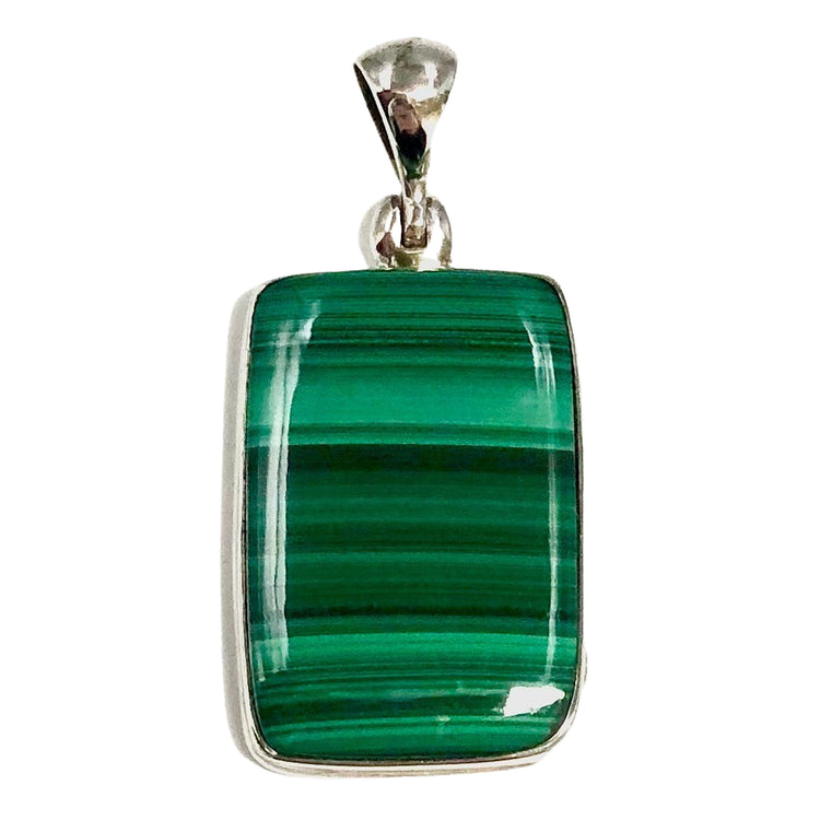 Malachite Sterling Silver Pendant