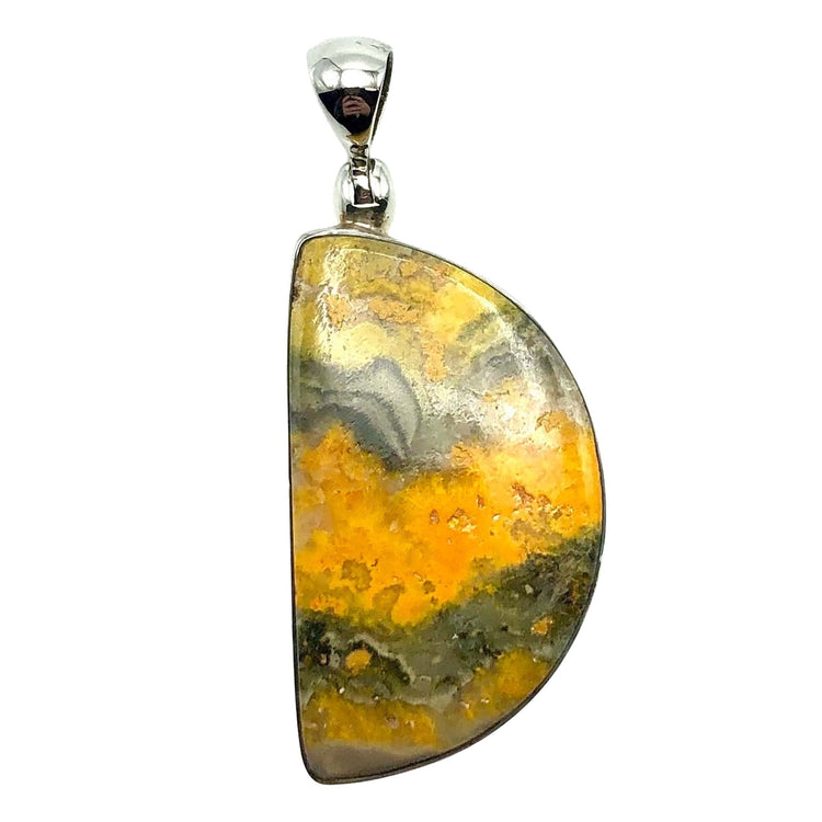 Bumble Bee Jasper Sterling Silver Pendant