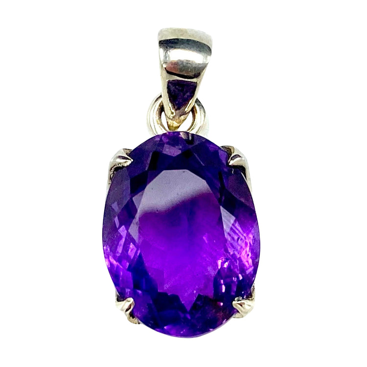 Amethyst Sterling Silver Pendant