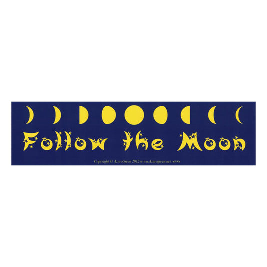 Follow The Moon Bumper Sticker