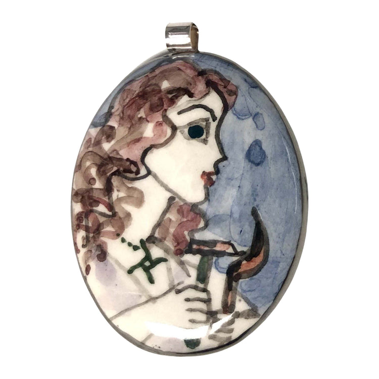 Brigid Ceramic Pendant