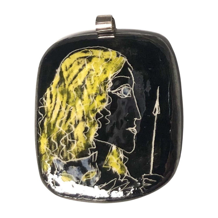 Freyja/Frigg Ceramic Pendant