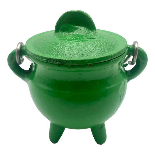 Green Cauldron Cast Iron with lid