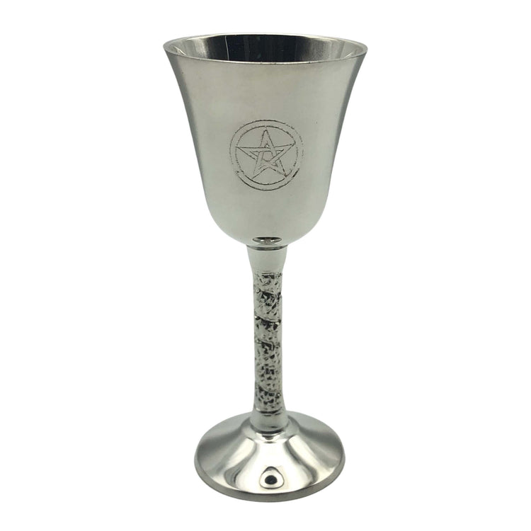 Pentagram Silver Plated Chalice