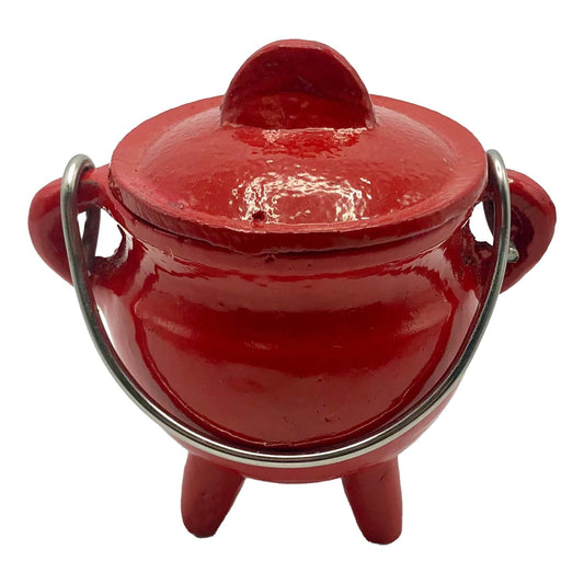 Red Cauldron Cast Iron with lid