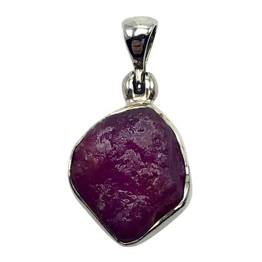 Ruby Sterling Silver Pendant