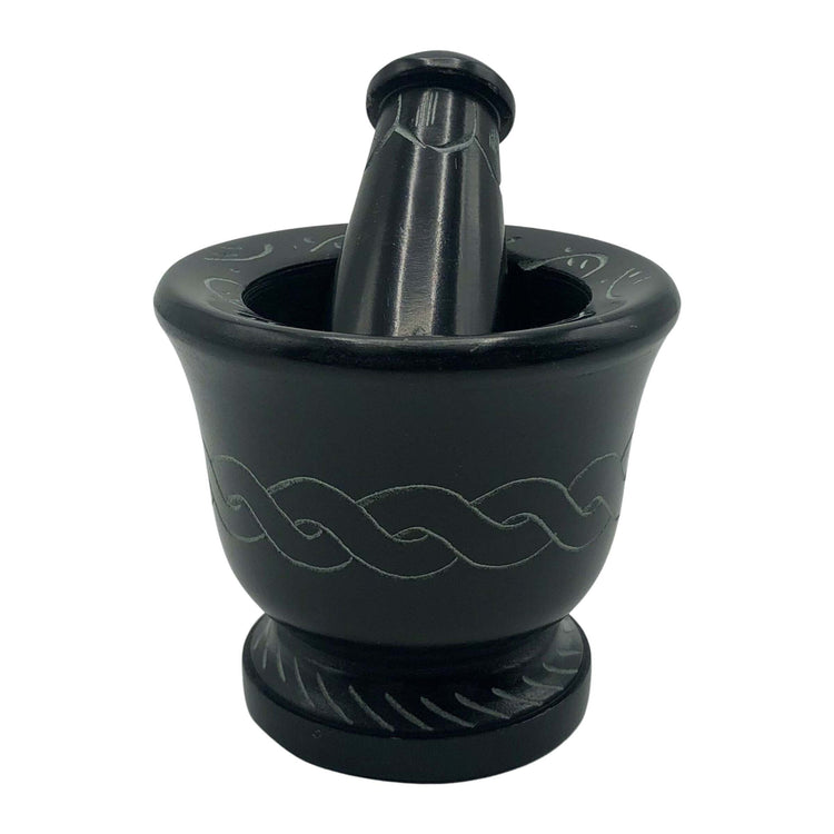 Soapstone Mortar and Pestle Celtic Knot