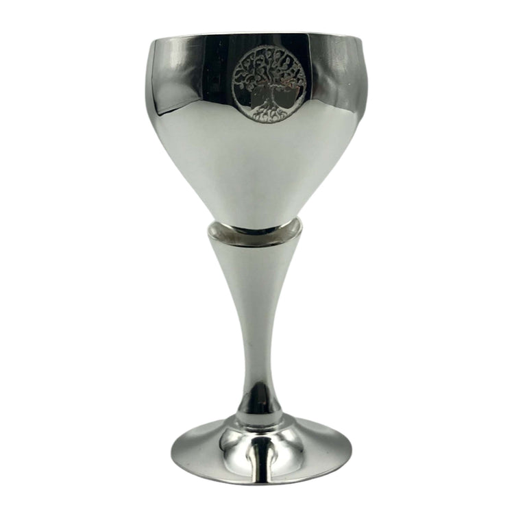 Tree of Life Silver Plated Chalice