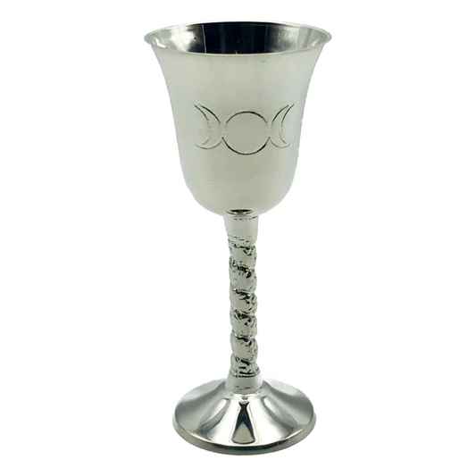 Triple Moon Silver Plated Chalice