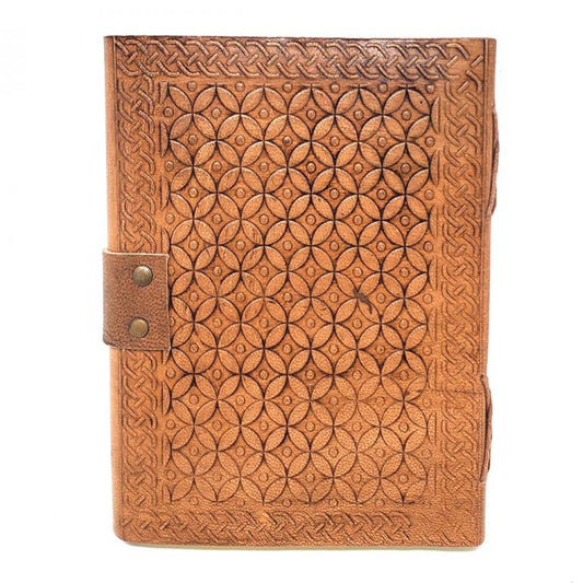 Triquetra Leather Journal 5x7" with Latch Closure