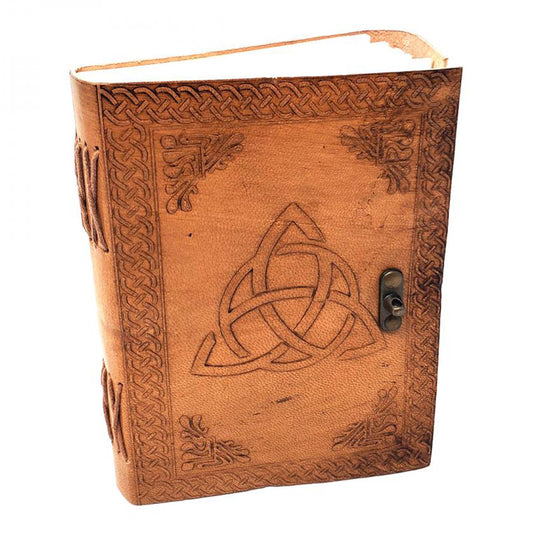 Triquetra Leather Journal 5x7" with Latch Closure