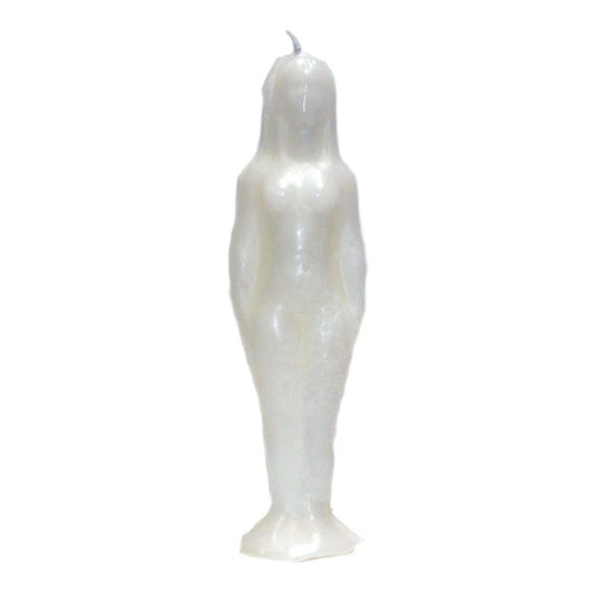 Image Candle Singleton Woman - White